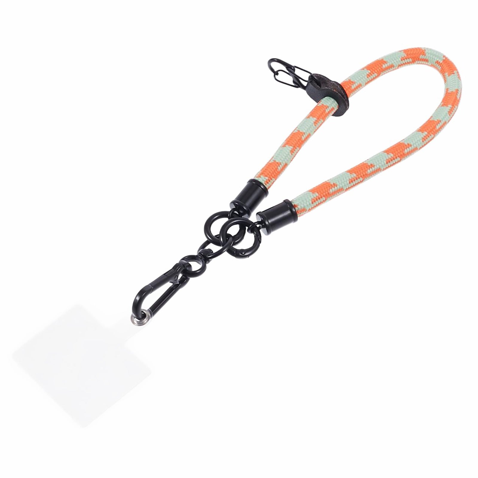 8mm 30cm Phone Wrist Strap Dual Color Short Lanyard with Patch for Camera ID Badge Keys 8mm 30cm Phone Wrist Strap Dual Color Short Lanyard with Patch for Camera ID Badge Keys